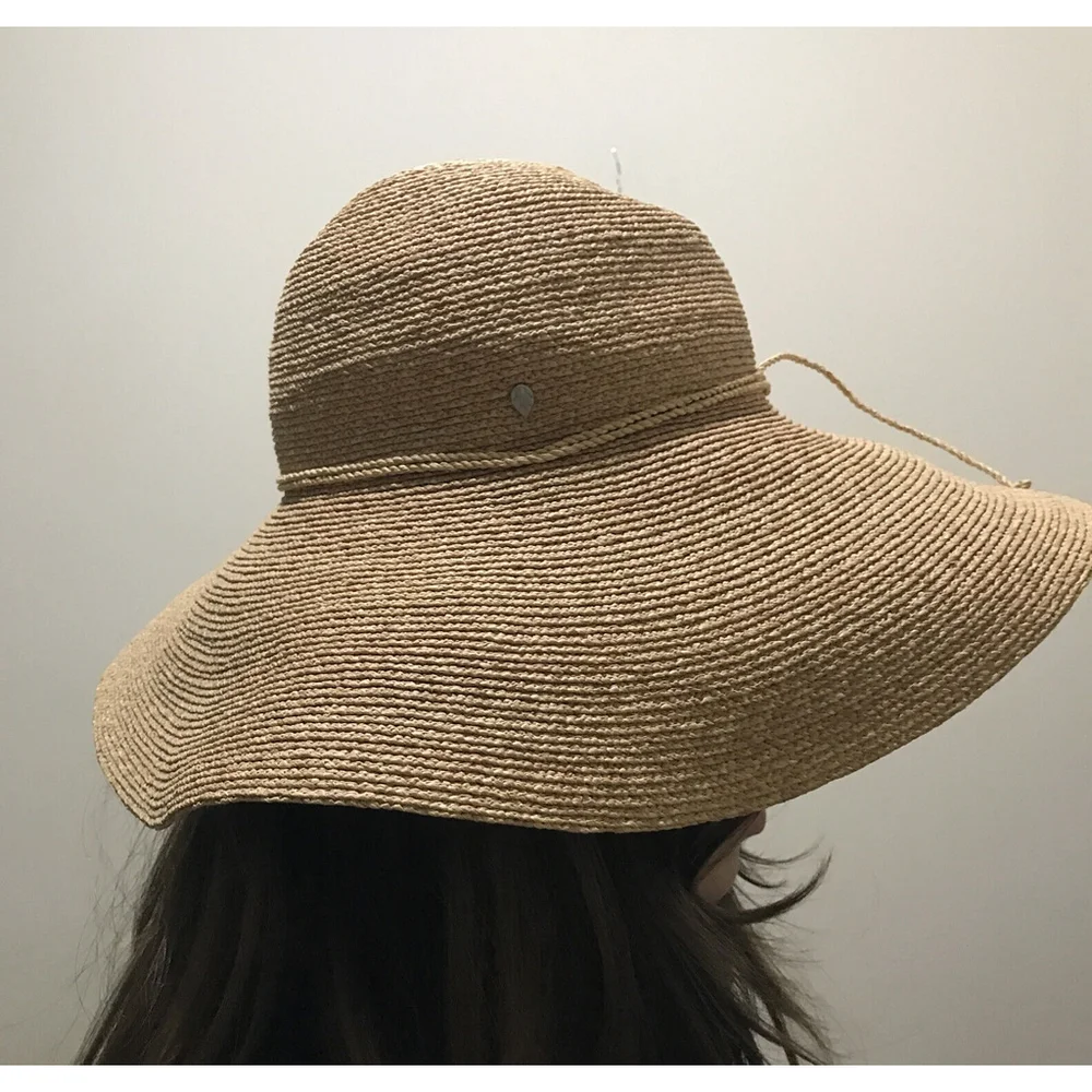 HELEN KAMINSKI 4” HAT WIDE BRIM DELPHINA RAFFIA - Picture 7 of 13
